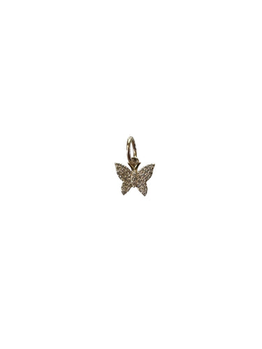 GOLD BUTTERFLY PAVÉ DIAMOND PENDANT