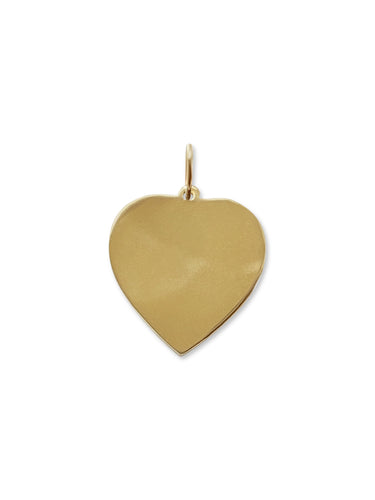 LARGE GOLD HEART PENDANT